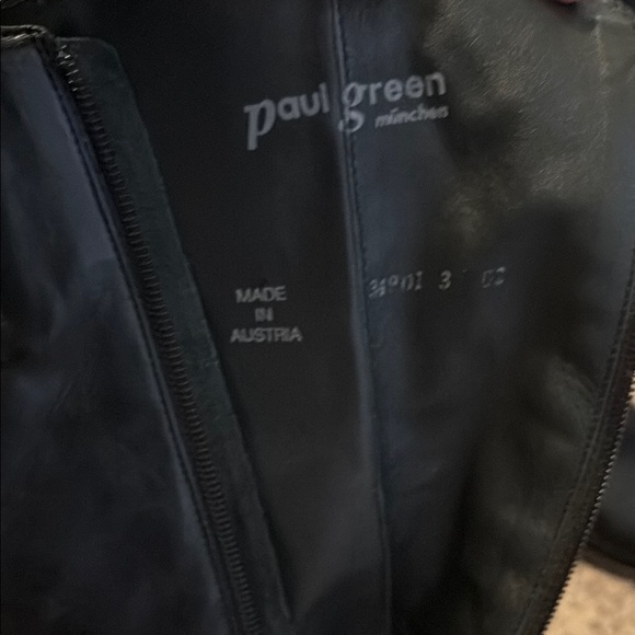 Women's Black Leather Riding Boots - Picture 3 of 4